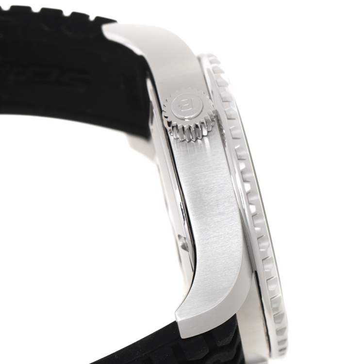 Pre Owned Burberry Grey Stainless Steel Silicon Rubber South Pole Expedition BU7501 Men's Wristwatch 43 mm