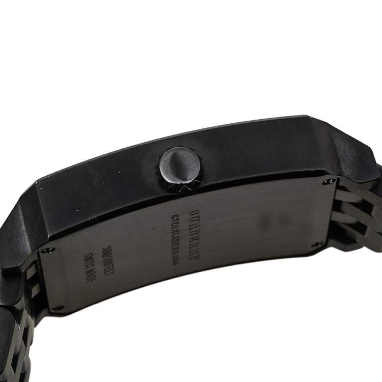 مملوكة مسبقًا Burberry Gunmetal PVD Coated Stainless Steel BU1902 Men's Wristwatch 31 mm