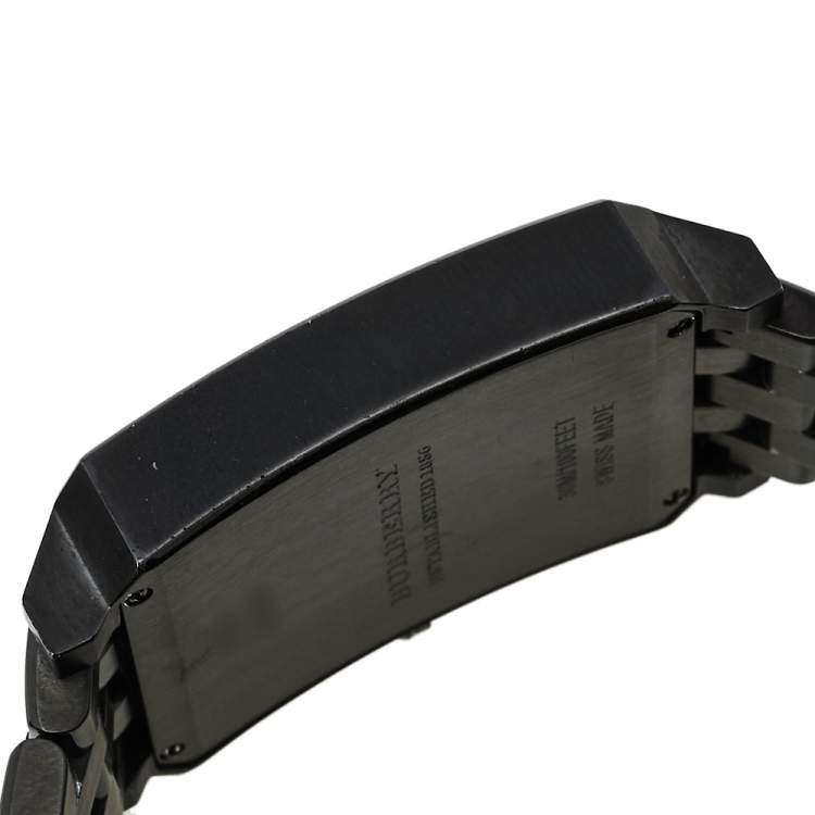 مملوكة مسبقًا Burberry Gunmetal PVD Coated Stainless Steel BU1902 Men's Wristwatch 31 mm