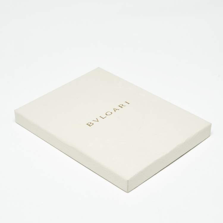 Pre Owned Bvlgari Mustard Leather Passport Holder