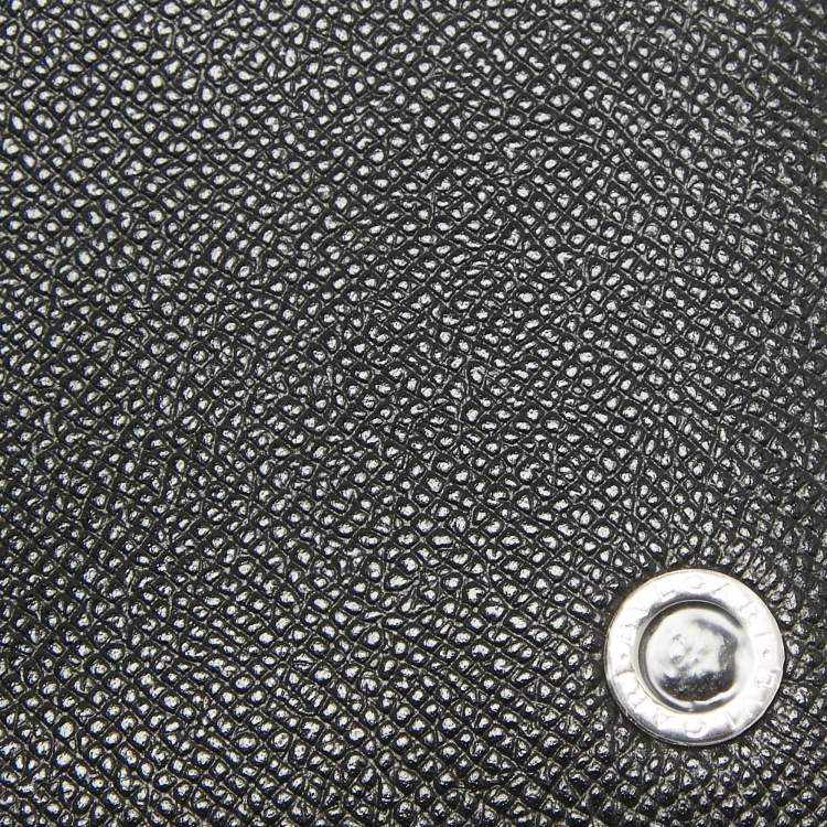 Pre Owned Bvlgari Black Leather Bifold Wallet 