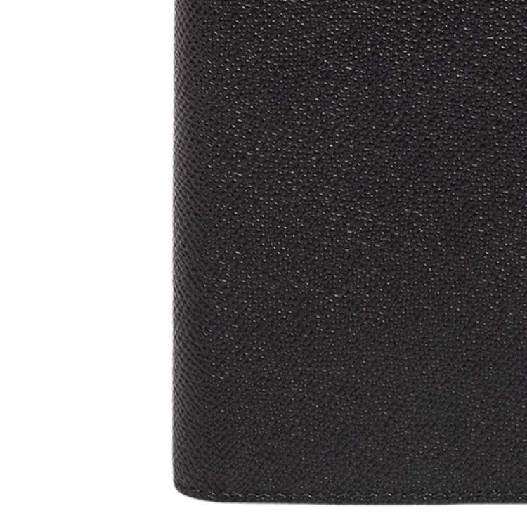 Pre Owned Bvlgari Black Leather Bifold Wallet
