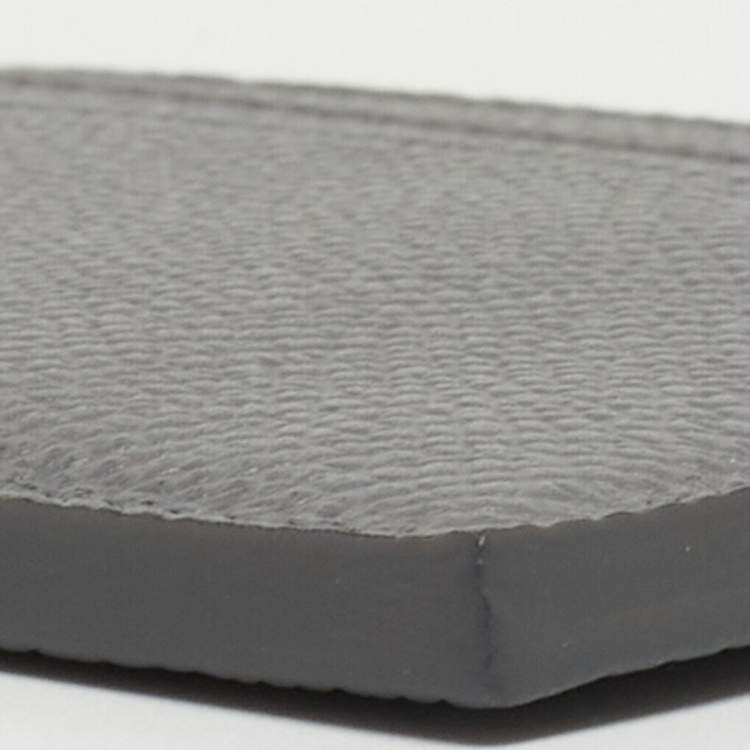 Pre Owned Bvlgari Grey Grain Leather Bvlgari Bvlgari Card Holder