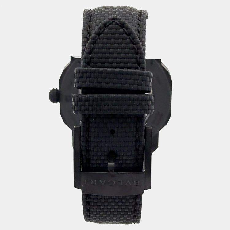 Pre Owned Bvlgari Octo Roma 103486 Automatic Black Stainless Steel Men’s Wristwatch 41 mm