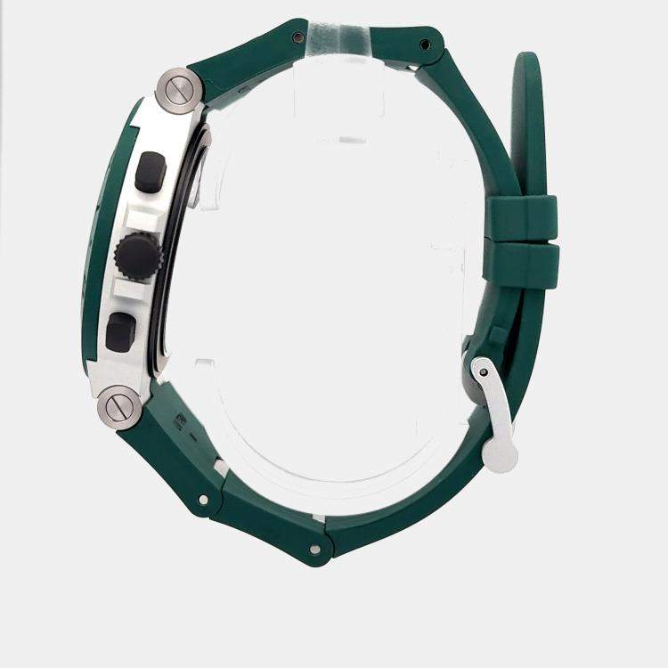 Pre Owned Bvlgari Aluminium 104076 Automatic Green Aluminium Men’s Wristwatch 40 mm