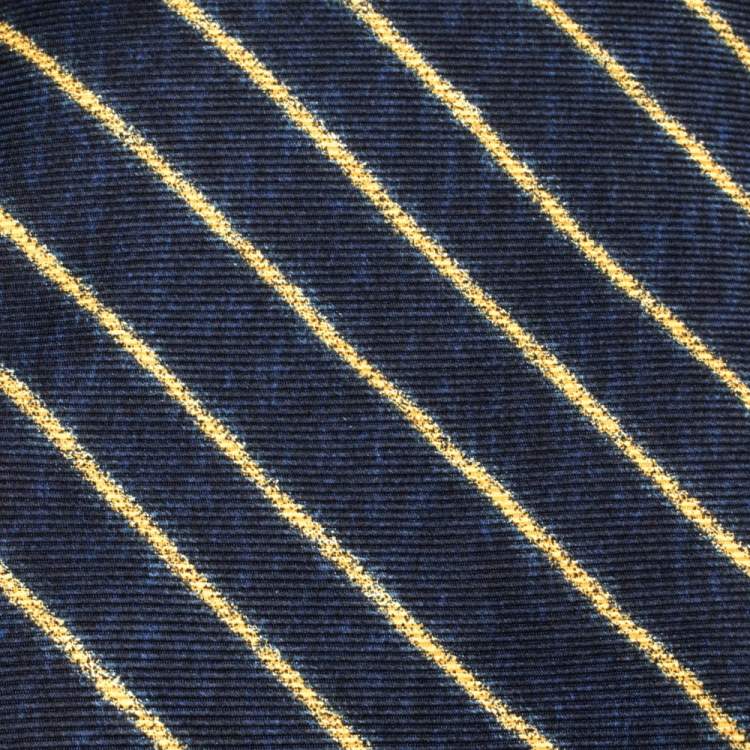 Pre Owned Bvlgari x Davide Pizzigoni Bicolor Diagonal Striped Silk Tie