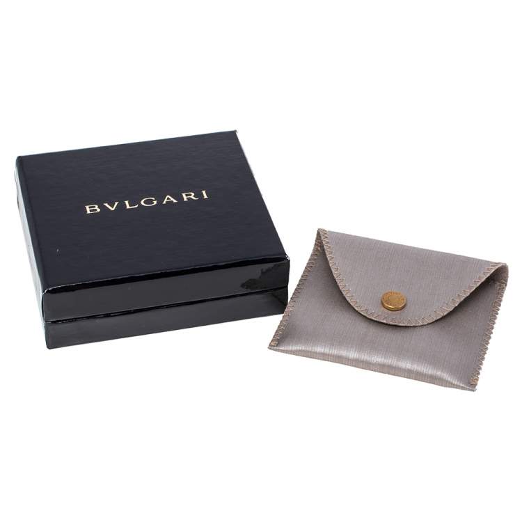 Pre Owned Bvlgari Logo Charm Sterling Silver Keychain