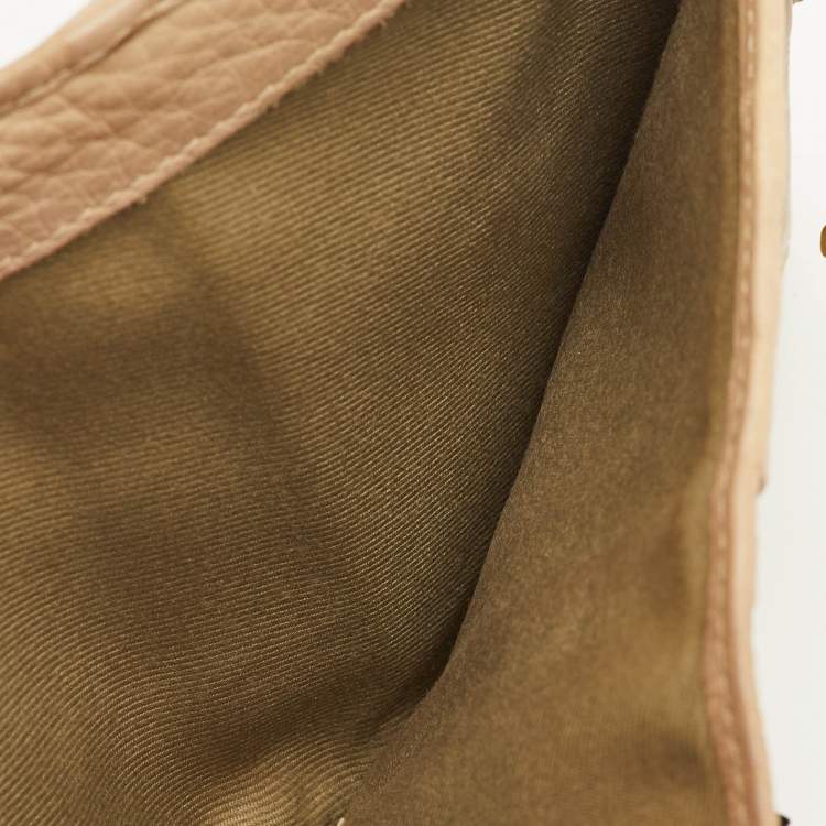 مملوكة مسبقًا Bvlgari Beige Leather Compact Wallet