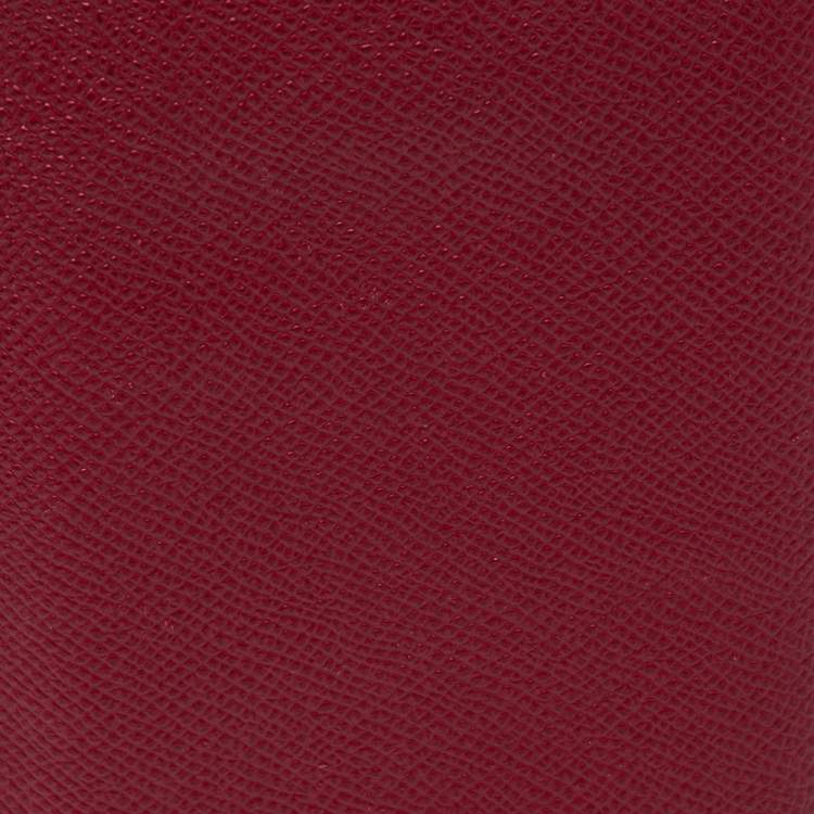 Pre Owned Bvlgari Red Leather Bvlgari Bvlgari Bifold Wallet 