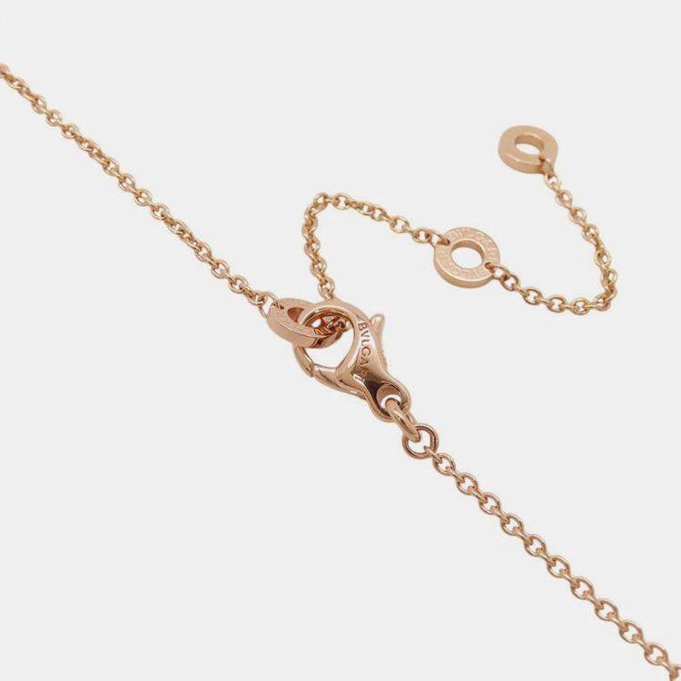 مملوكة مسبقًا Bvlgari B.Zero1 Legend 18K Rose Gold Ceramic Pendant Necklace