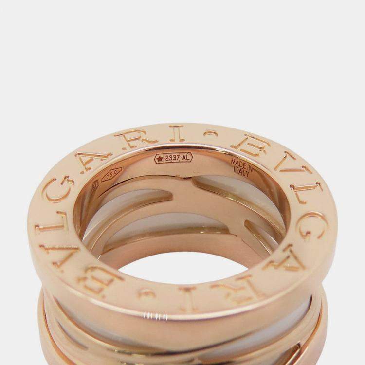 مملوكة مسبقًا Bvlgari B.Zero1 Legend 18K Rose Gold Ceramic Pendant Necklace