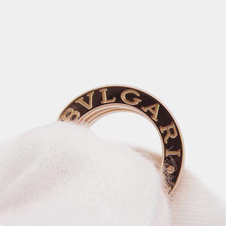 Pre Owned Bvlgari B.Zero1 Legend 18K Rose Gold Ceramic Pendant Necklace