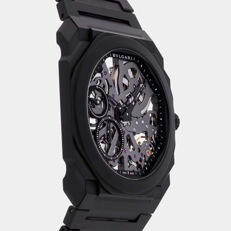 Pre Owned Bulgari Octo Finissimo 103126 Manual Winding Men's Wristwatch 