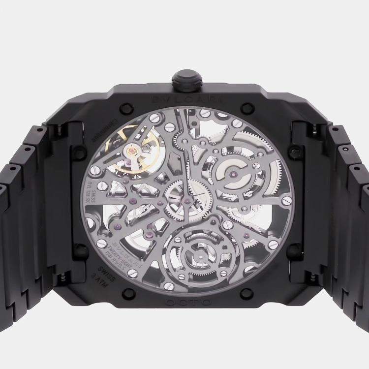Pre Owned Bulgari Octo Finissimo 103126 Manual Winding Men's Wristwatch 