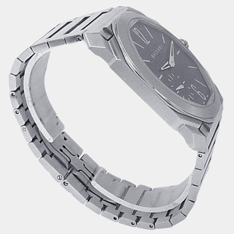 Pre Owned Bvlgari Octo Finissimo 103297 Automatic Black Stainless Steel Men’s Wristwatch 40 mm