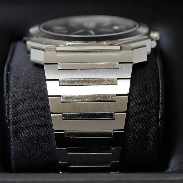 Pre Owned Bvlgari Octo Finissimo 103661 Automatic Silver Stainless Steel Men's Wristwatch 43 mm