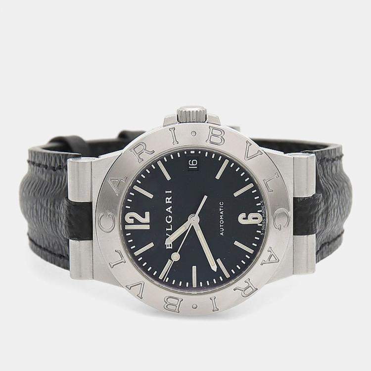 مملوكة مسبقًا Bvlgari Diagono LCV35S Automatic Stainless Steel Men's Wristwatch 35.5 mm