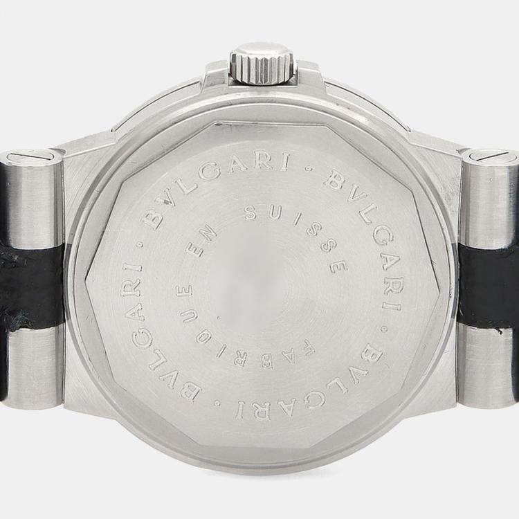 مملوكة مسبقًا Bvlgari Diagono LCV35S Automatic Stainless Steel Men's Wristwatch 35.5 mm