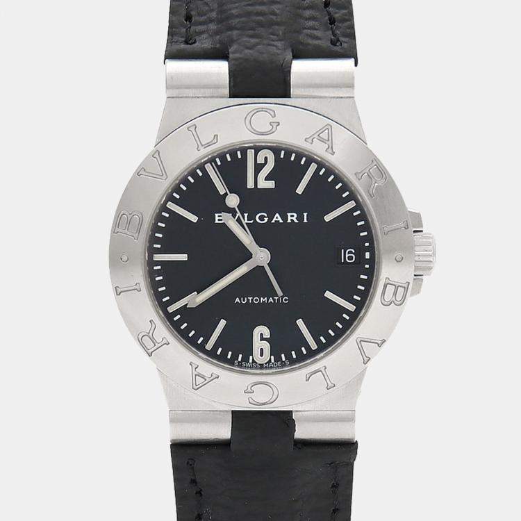 مملوكة مسبقًا Bvlgari Diagono LCV35S Automatic Stainless Steel Men's Wristwatch 35.5 mm