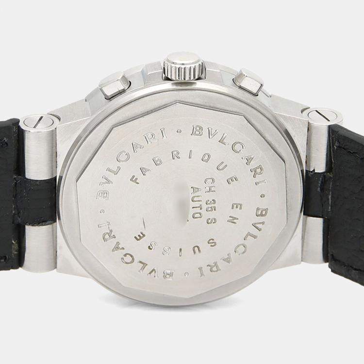 Pre Owned Bvlgari Diagono CH35S Automatic Stainless Steel Men's Wristwatch 35 mm