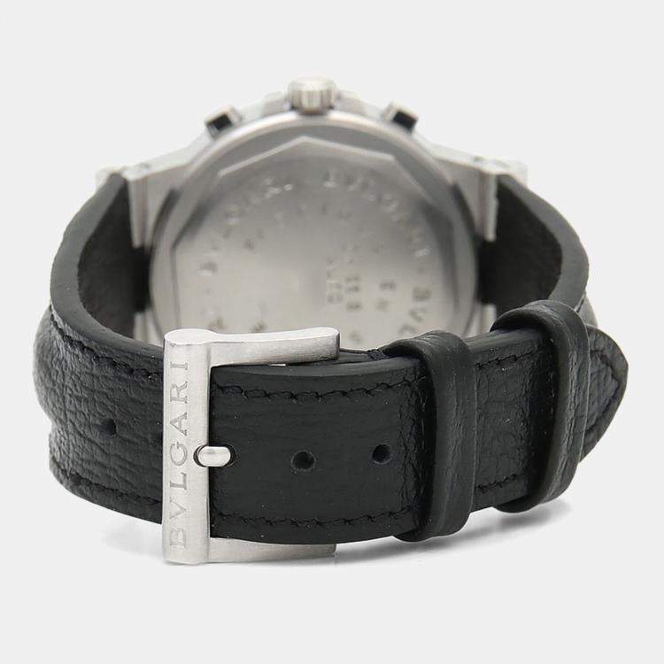 Pre Owned Bvlgari Diagono CH35S Automatic Stainless Steel Men's Wristwatch 35 mm