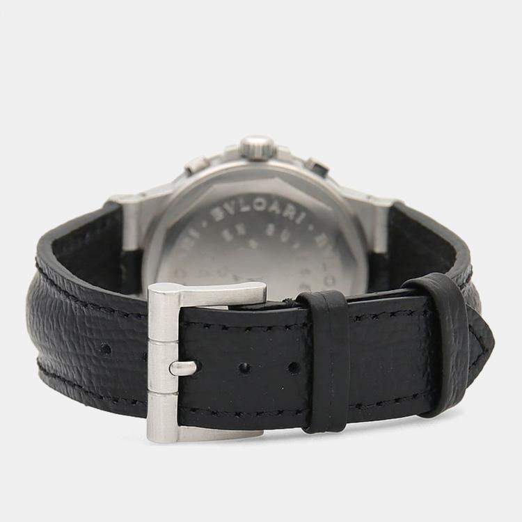 Pre Owned Bvlgari Diagono CH35S Automatic Stainless Steel Men's Wristwatch 35.5 mm