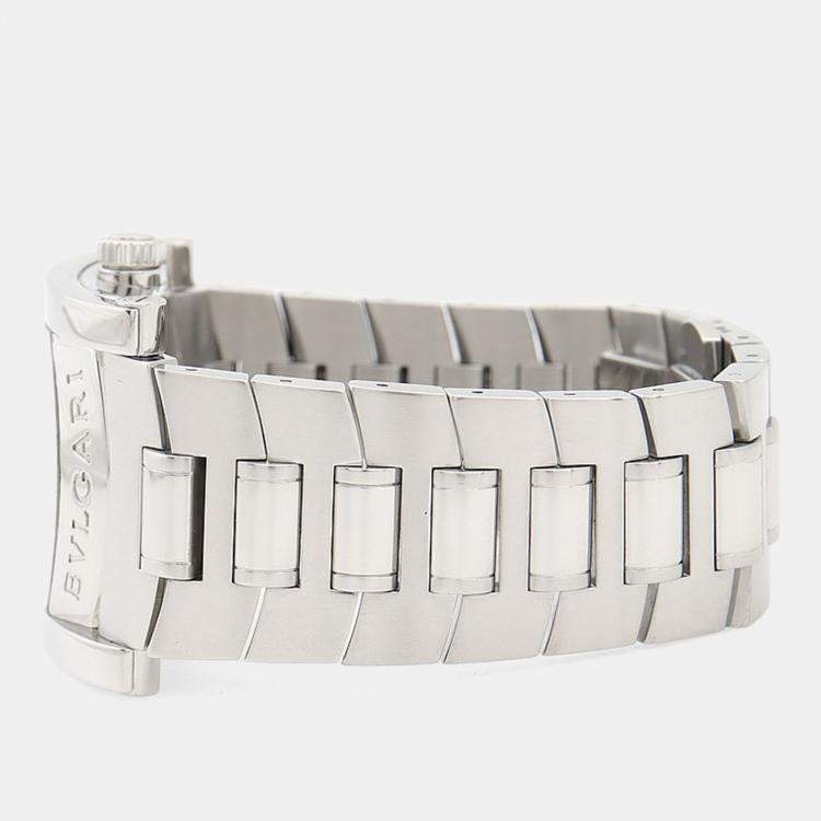 Pre Owned Bvlgari Assioma AA44S Automatic Stainless Steel Men's Wristwatch 34.5 mm