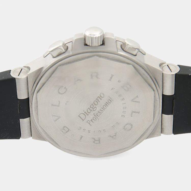 Pre Owned Bvlgari Diagono CH40STA Automatic Stainless Steel Men's Wristwatch 40 mm