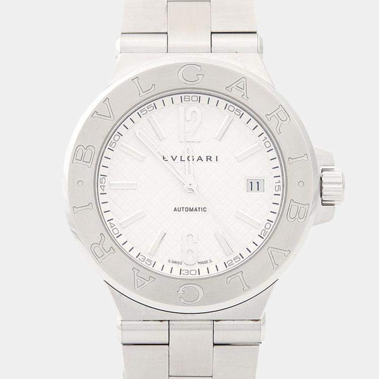 Pre Owned Bvlgari Diagono DG40S Automatic Stainless Steel Men's Wristwatch 40 mm