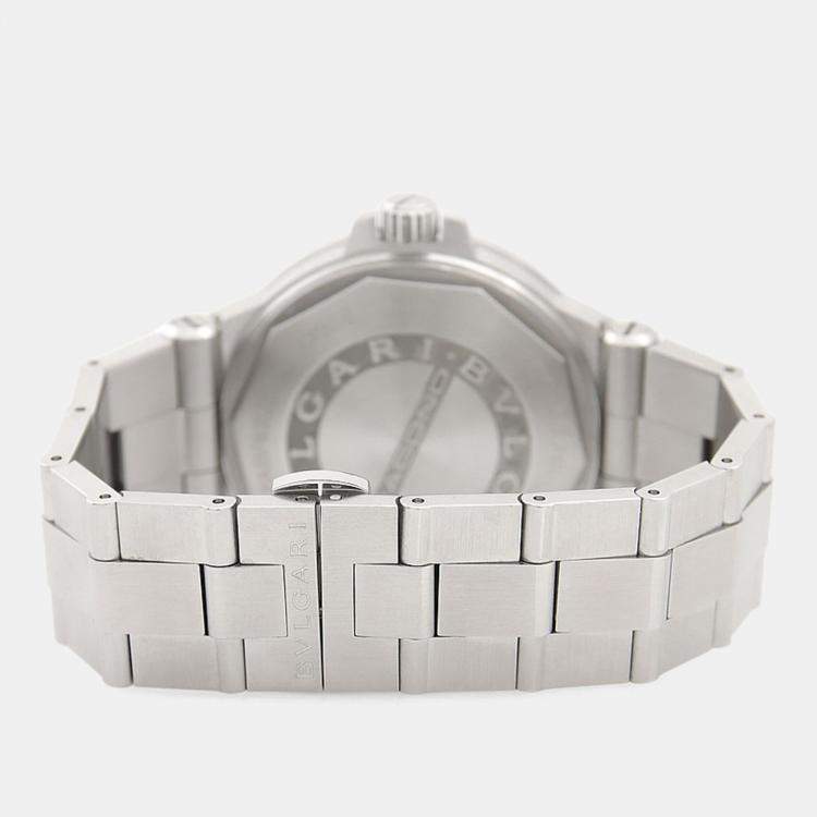 Pre Owned Bvlgari Diagono DG40S Automatic Stainless Steel Men's Wristwatch 40 mm