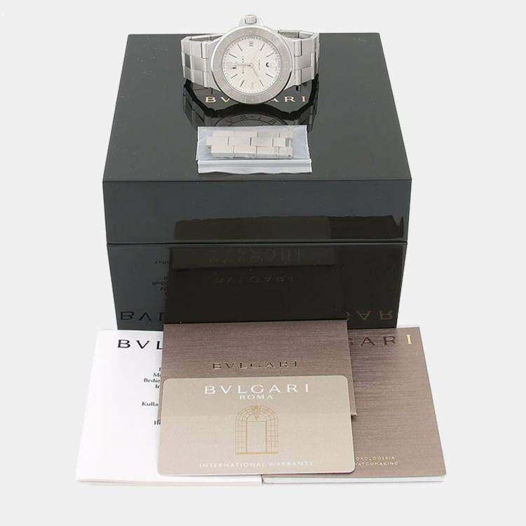 Pre Owned Bvlgari Diagono DG40S Automatic Stainless Steel Men's Wristwatch 40 mm