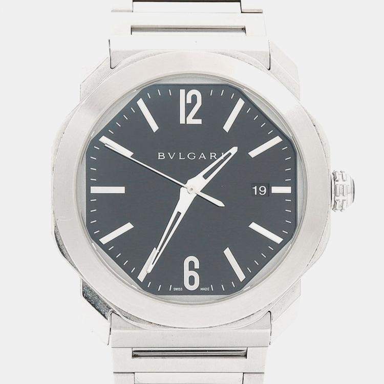 مملوكة مسبقًا Bvlgari Octo OC41S Automatic Stainless Steel Men's Wristwatch 41 mm
