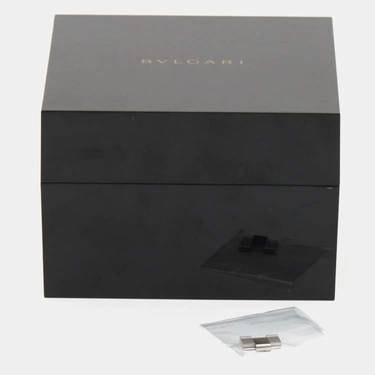 Pre Owned Bvlgari Diagono DG40SCH Silver Dial Stainless Steel Men's Wristwatch 40 mm