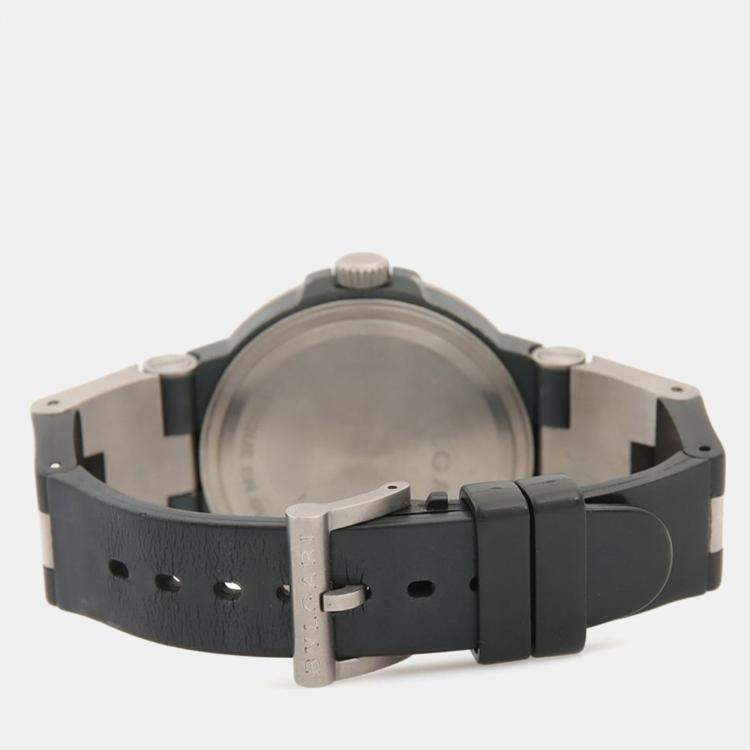 Pre Owned Bvlgari Diagono TI44TA Automatic Black Titanium Men's Wristwatch 44mm