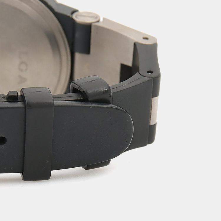 Pre Owned Bvlgari Diagono TI44TA Automatic Black Titanium Men's Wristwatch 44mm