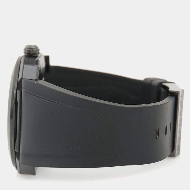 Pre Owned Bvlgari Octo BGO41S Automatic Black Stainless Steel Men's Wristwatch 41mm