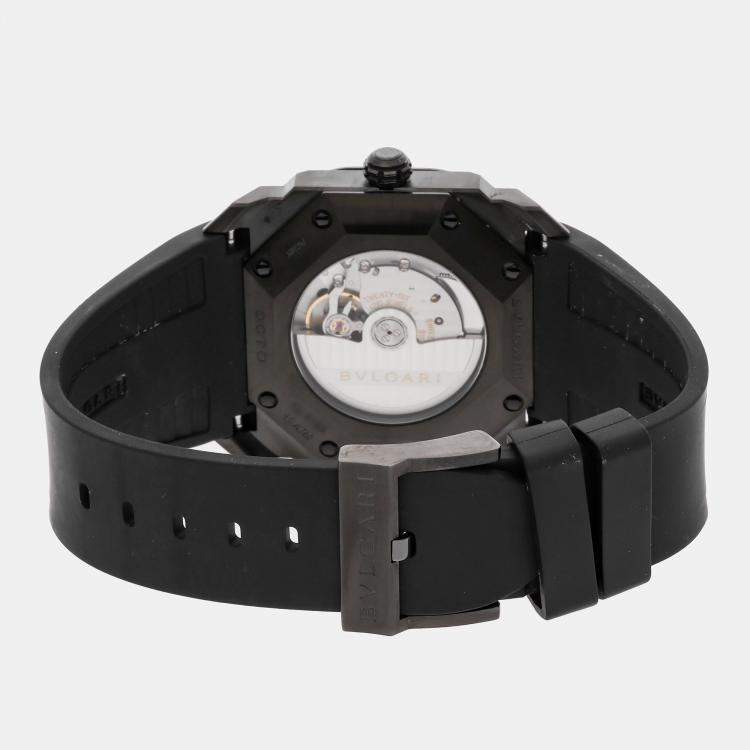 Pre Owned Pre-Owned Bulgari Octo 102738 Black Automatic Stainless Steel  Men's Wristwatch 41 MM