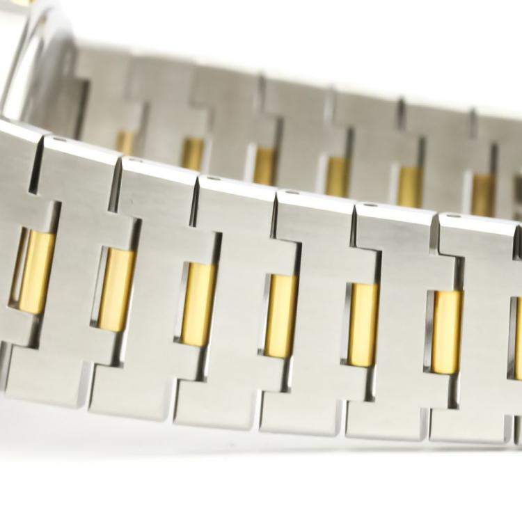 Pre Owned Bvlgari Black 18K Yellow Gold And Stainless Steel BB33SG Men's Wristwatch 33 MM