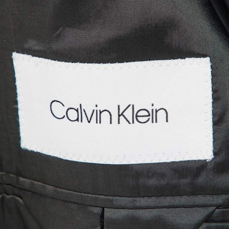 Pre Owned Calvin Klein Brown Wool Regular Fit Blazer L