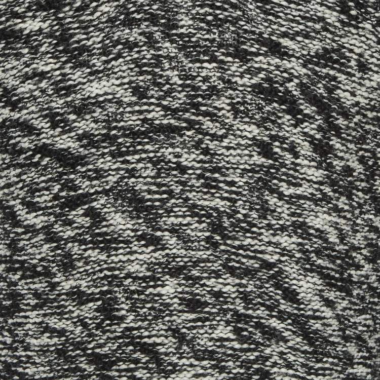 Pre Owned Calvin Klein Monochrome Knit V-Neck Sweater S