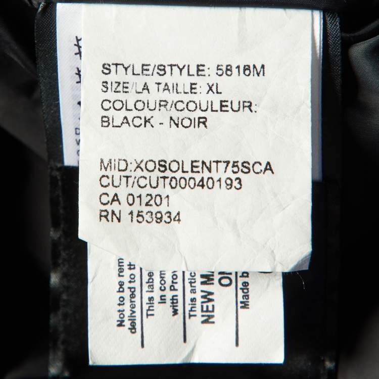 Pre Owned Canada Goose Black Down Forester Jacket XL