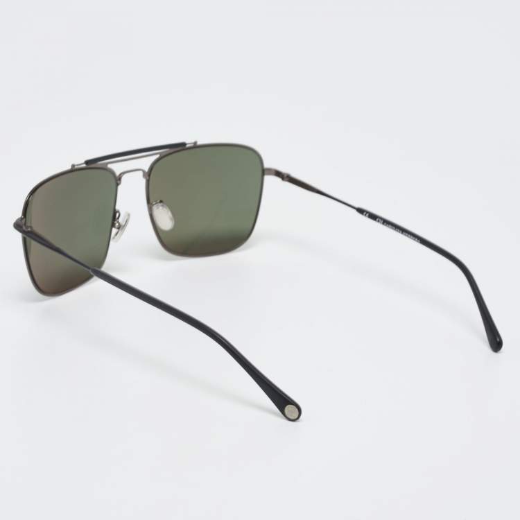 Pre Owned Carolina Herrera Black SHE159 Aviator Sunglasses