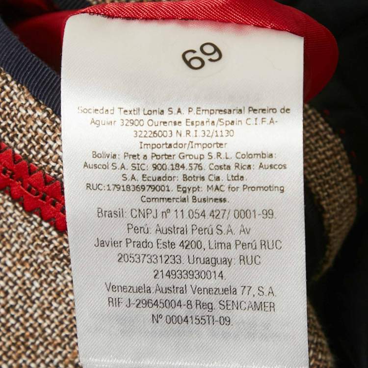 Pre Owned Carolina Herrera Beige Linen Blend Traditional Single Breasted Blazer XXL