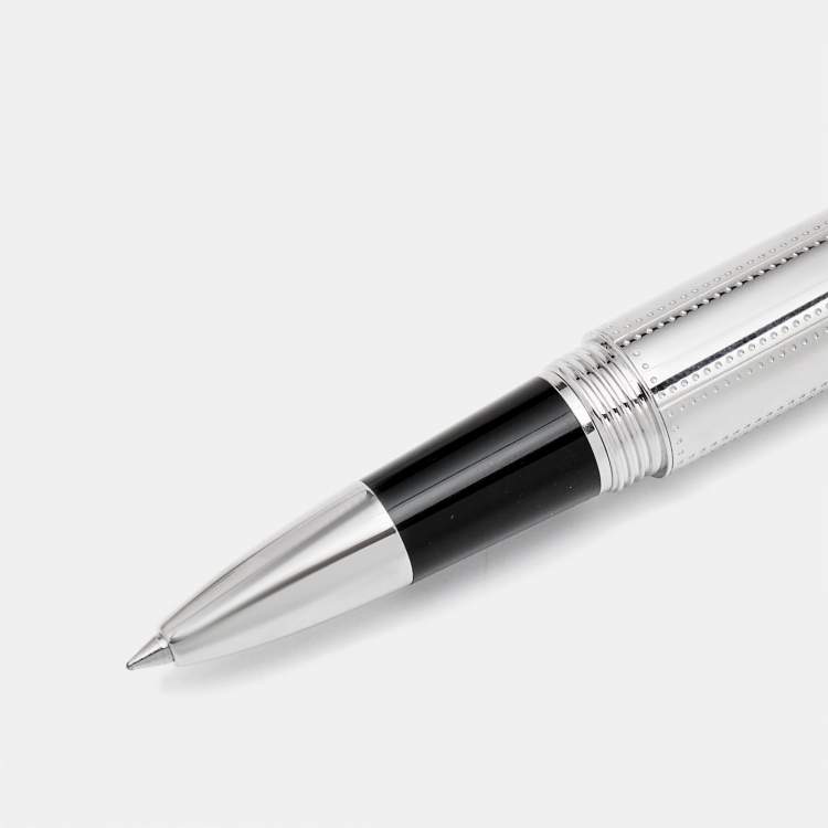 Pre Owned Cartier R de Cartier Resin Silver Tone Rollerball Pen