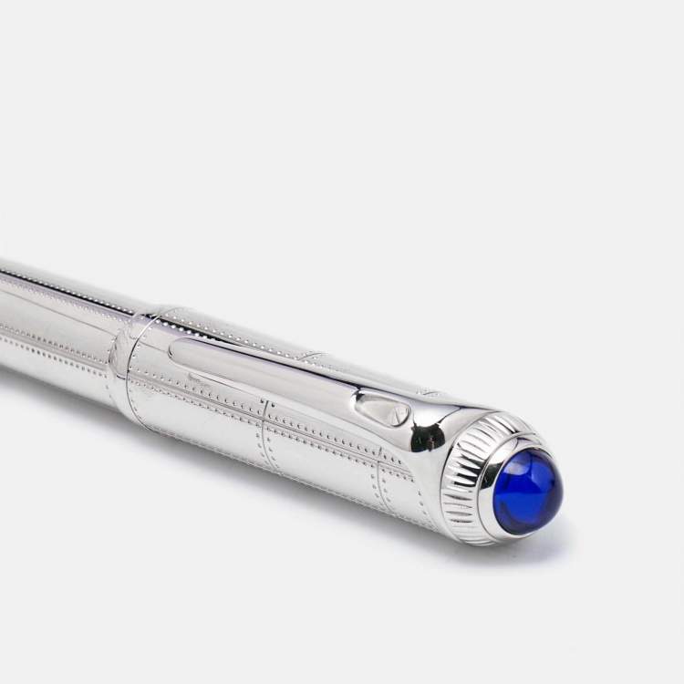 Pre Owned Cartier R de Cartier Resin Silver Tone Rollerball Pen