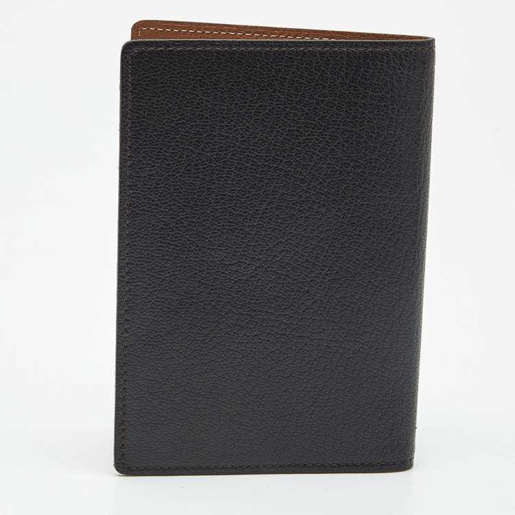 Pre Owned Cartier Black Leather Passport Holder