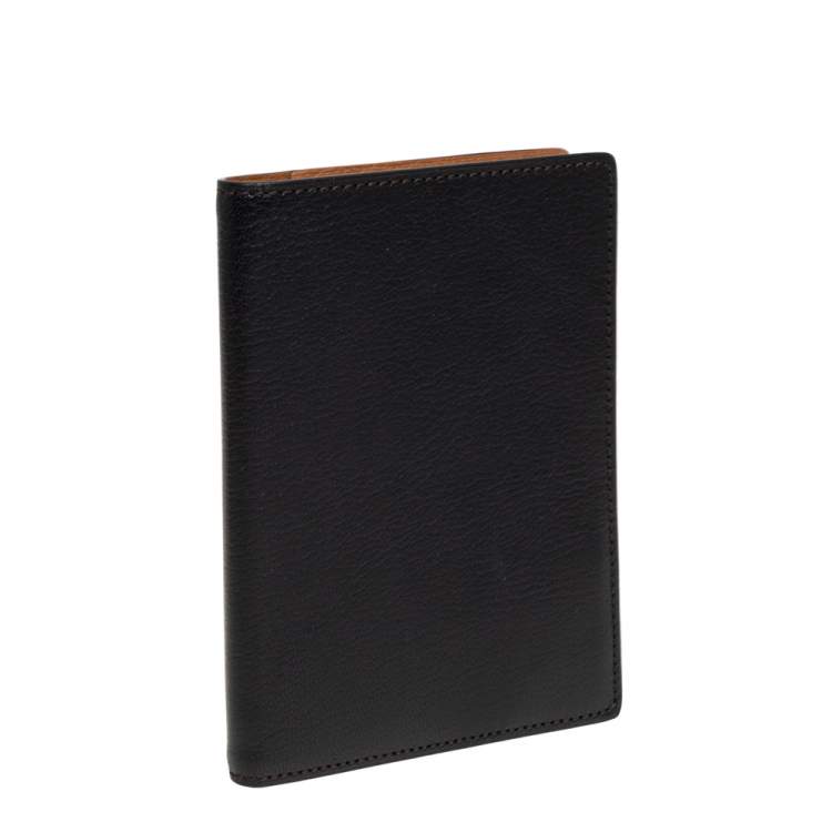 Pre Owned Cartier Black Leather Passport Holder