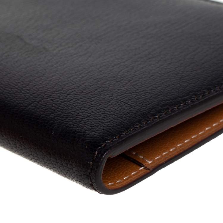 Pre Owned Cartier Black Leather Passport Holder