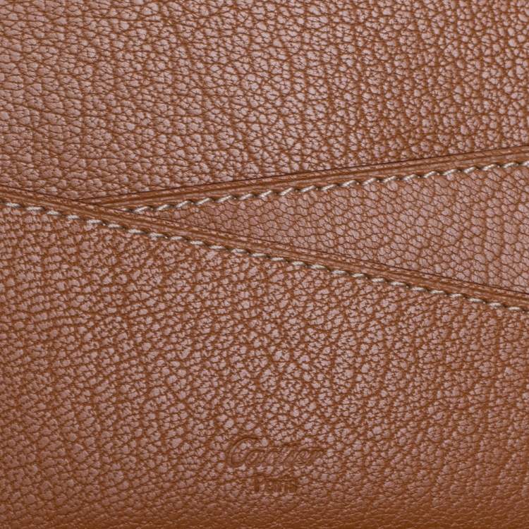 Pre Owned Cartier Black Leather Passport Holder