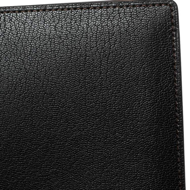 Pre Owned Cartier Black Leather Passport Holder